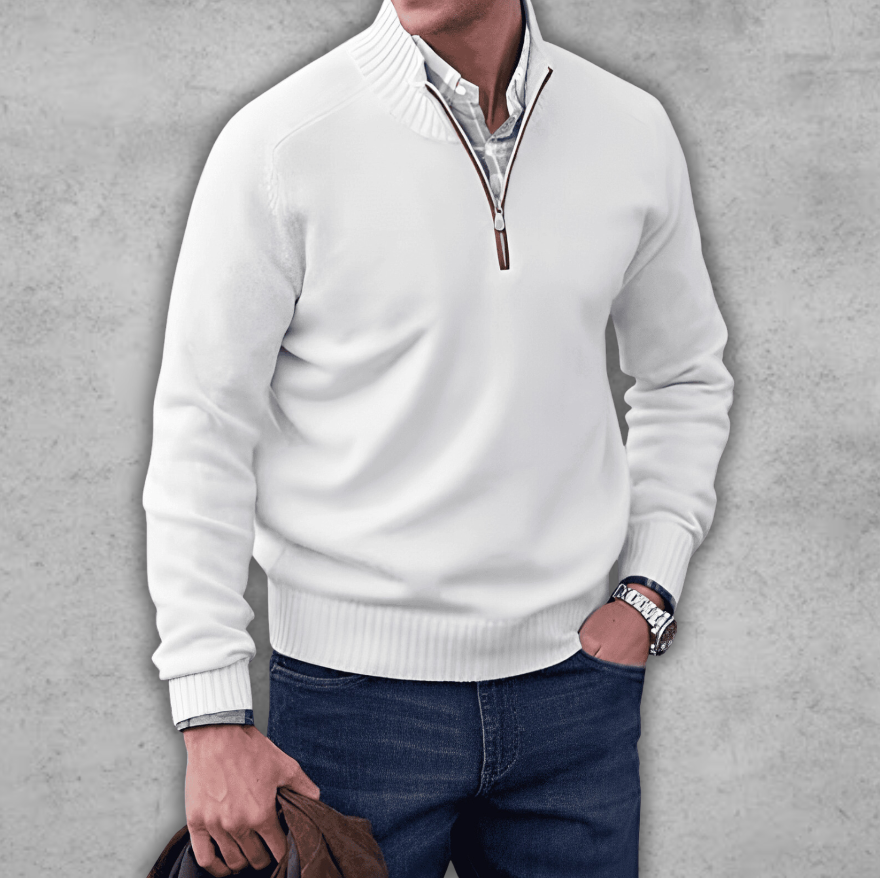 Markus | Elegant tröja med dragkedja