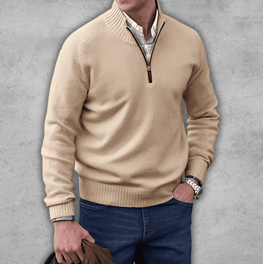 Markus | Elegant tröja med dragkedja