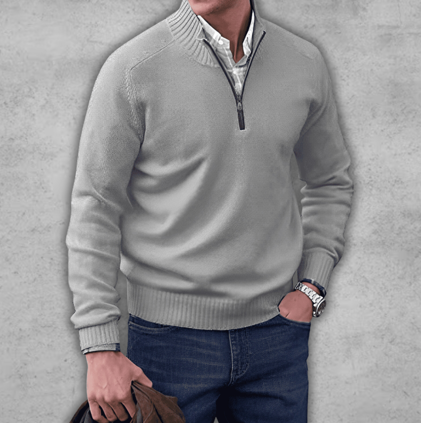 Markus | Elegant tröja med dragkedja