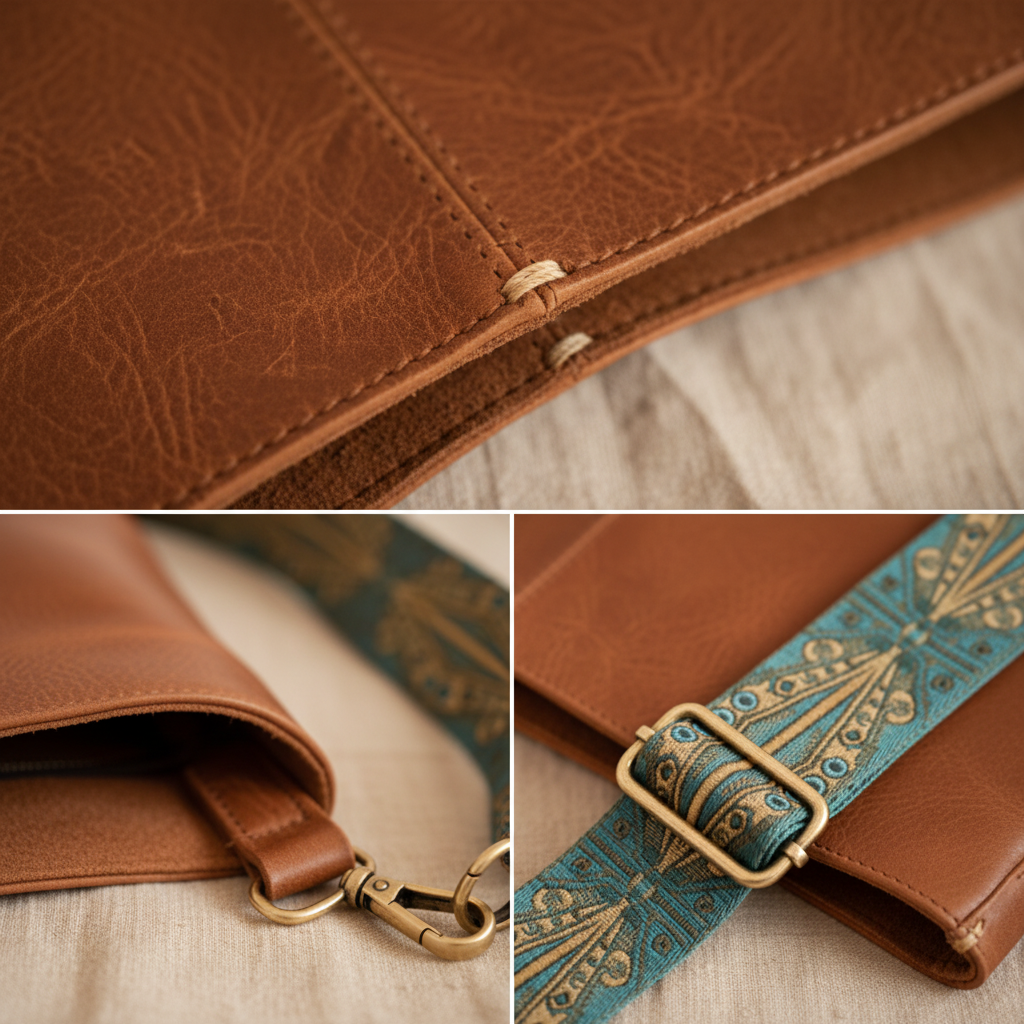 Tamar - Bolso de piel vintage