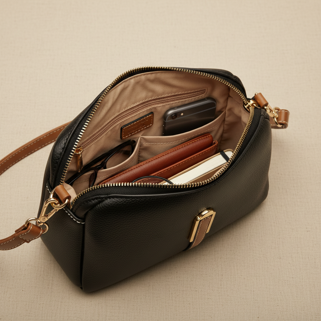 Mila - Bolso de hombro de piel