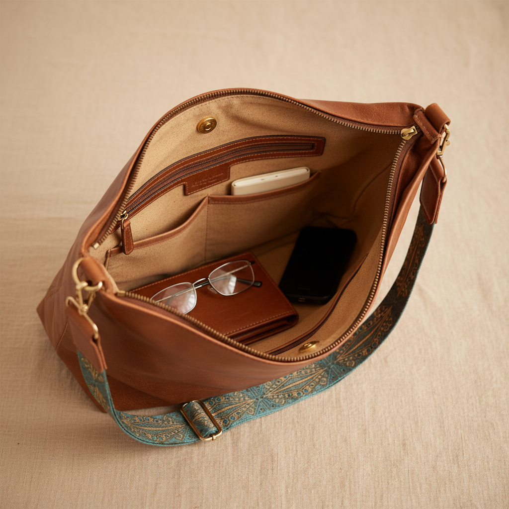 Tamar - Bolso de piel vintage