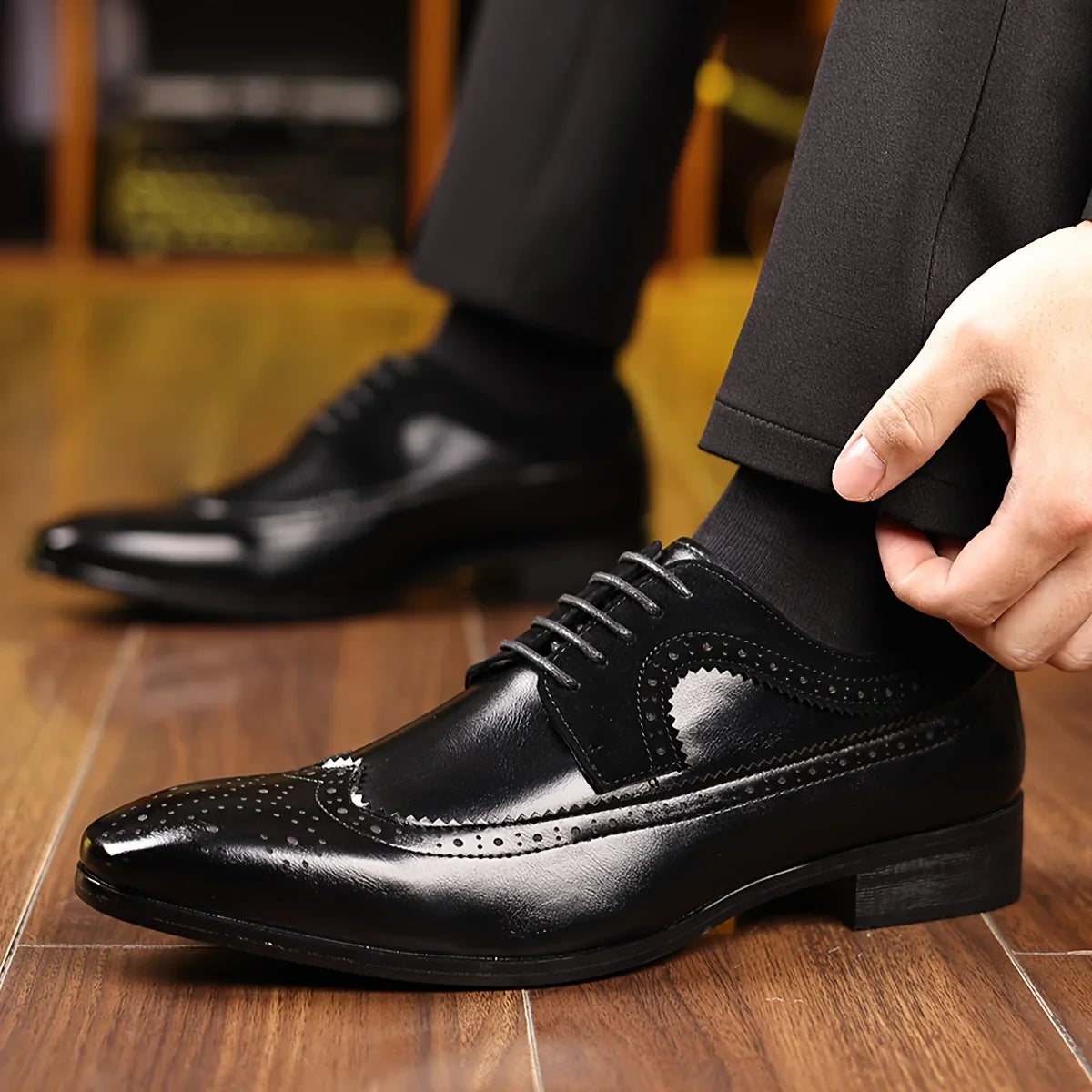 Alexander Prescott Leather Dress Shoes