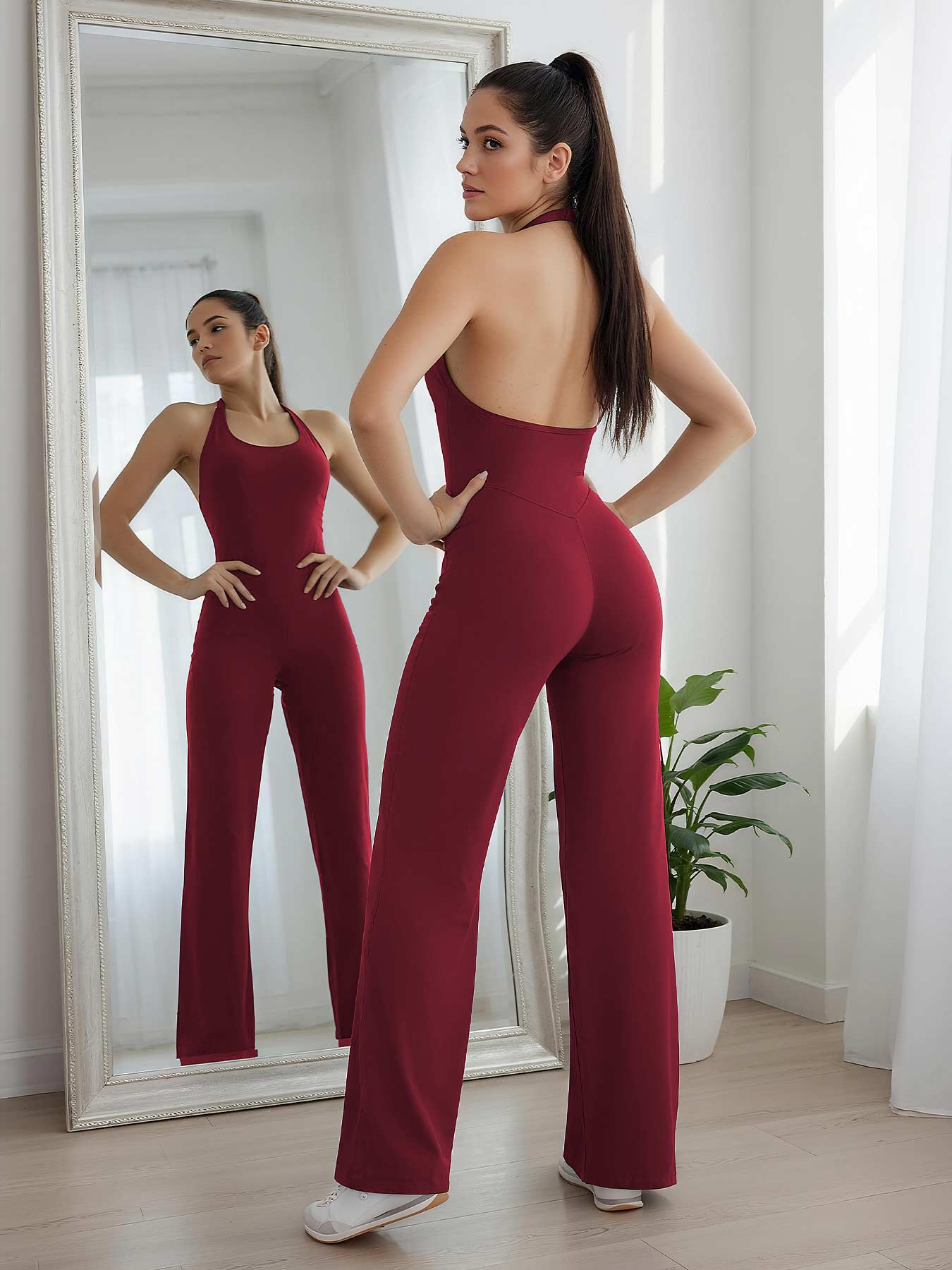 Yeoreo Cathylie Halter Jumpsuit mit geradem Bein