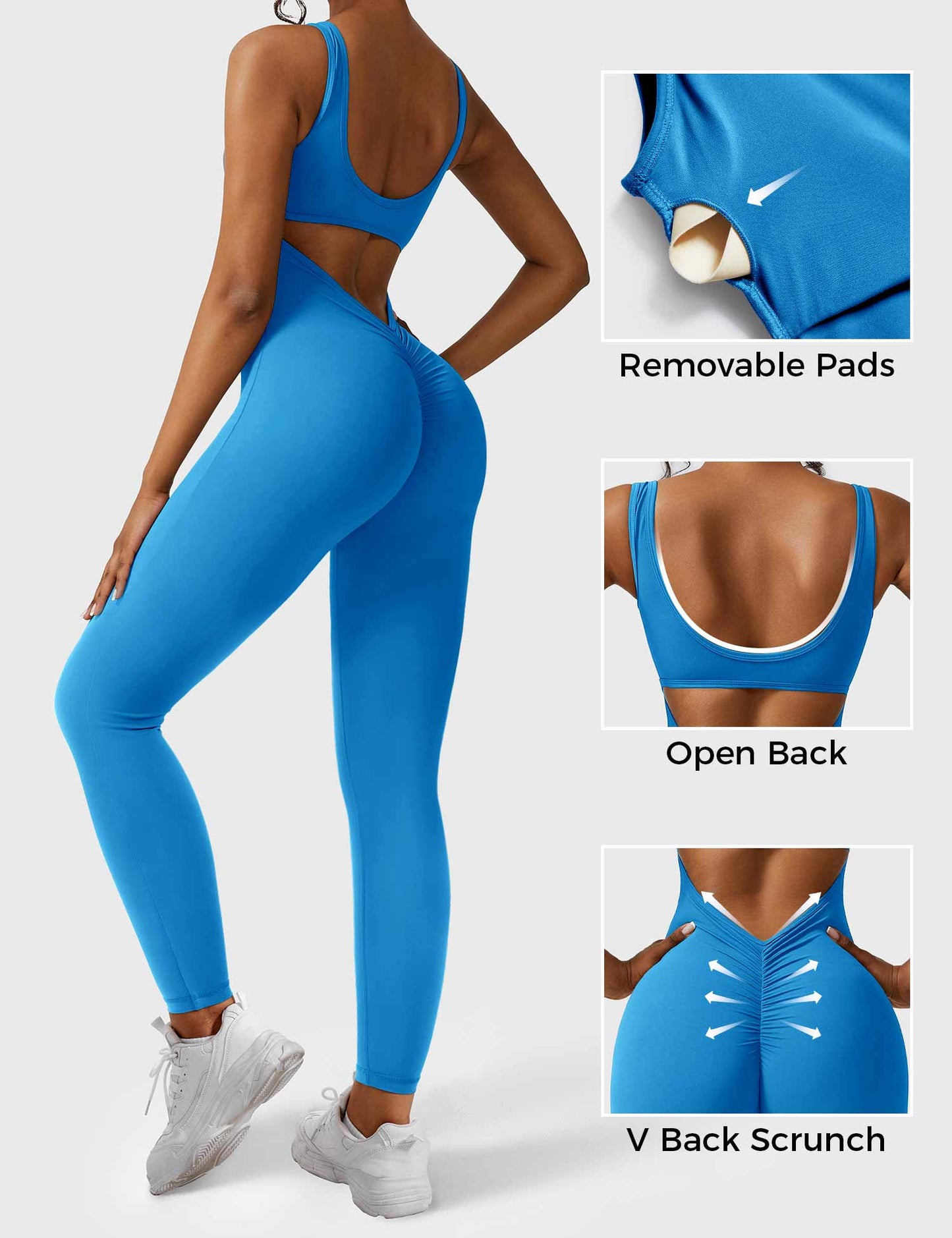Yeoreo Lizvette Jumpsuit mit V-Rücken