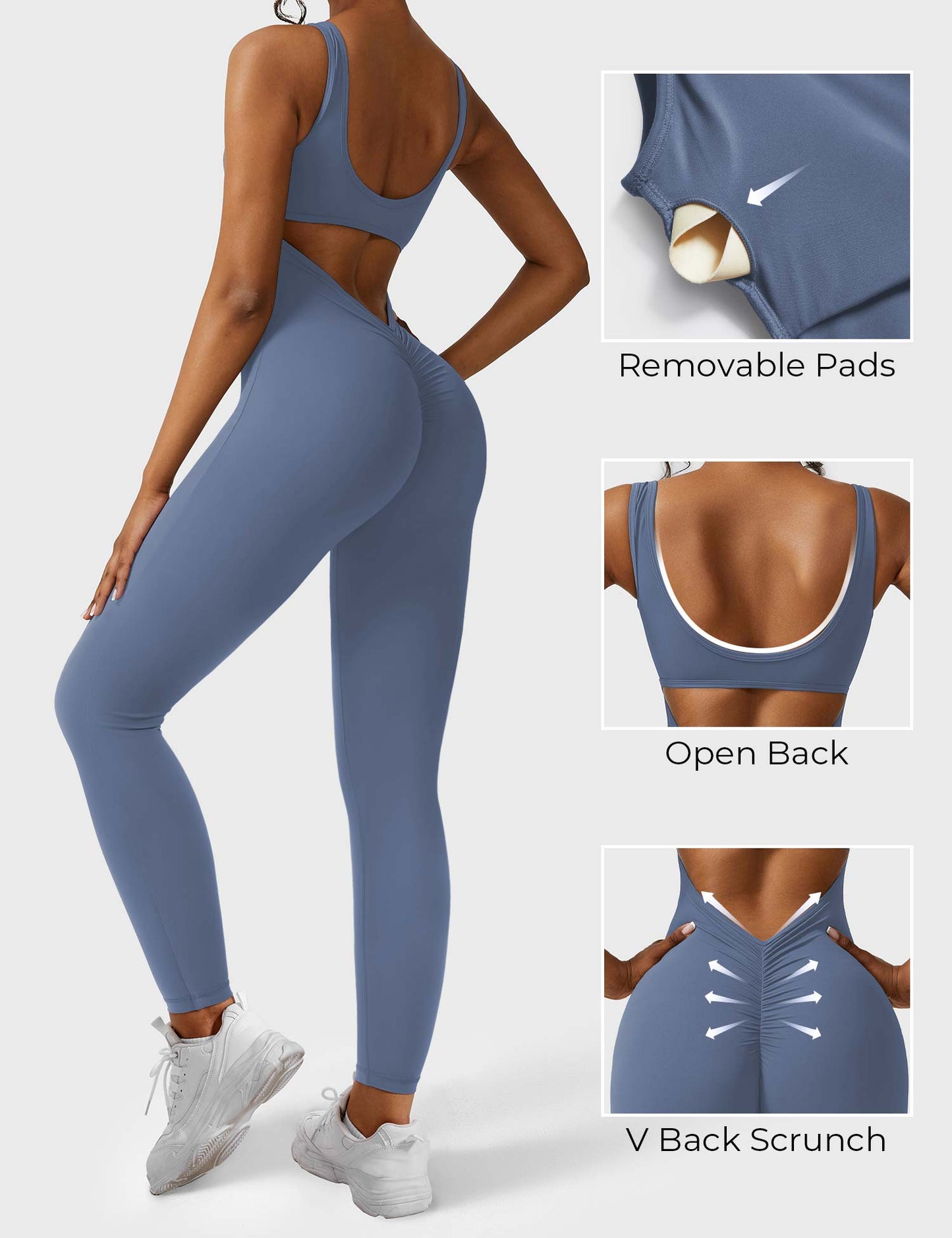 Yeoreo Lizvette Jumpsuit mit V-Rücken