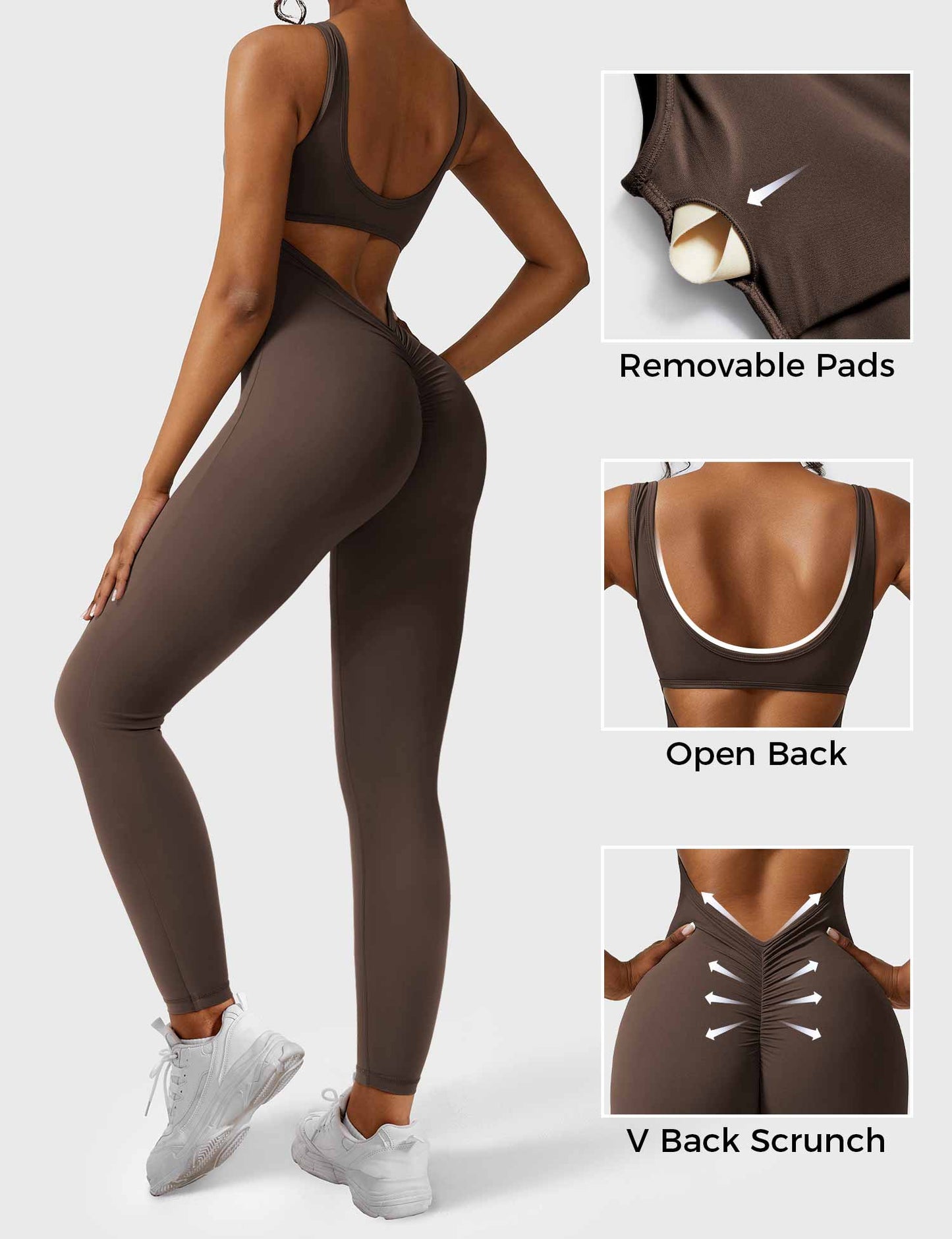 Yeoreo Lizvette Jumpsuit mit V-Rücken