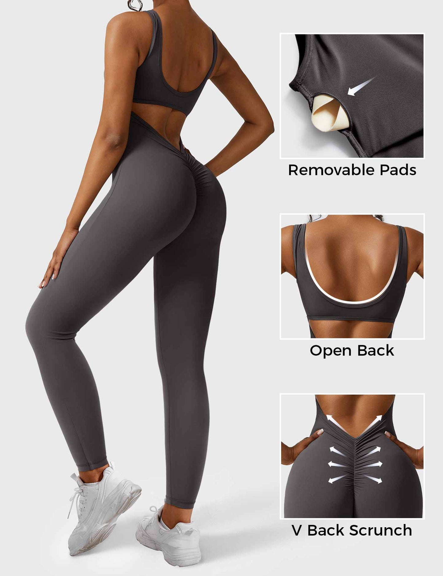 Yeoreo Lizvette Jumpsuit mit V-Rücken