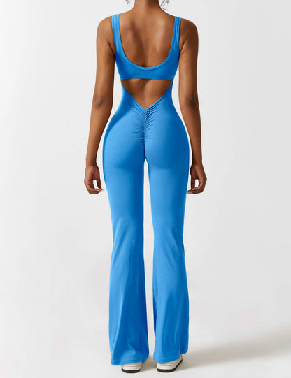 Yeoreo Lizvette Flared Jumpsuit mit V-Rücken