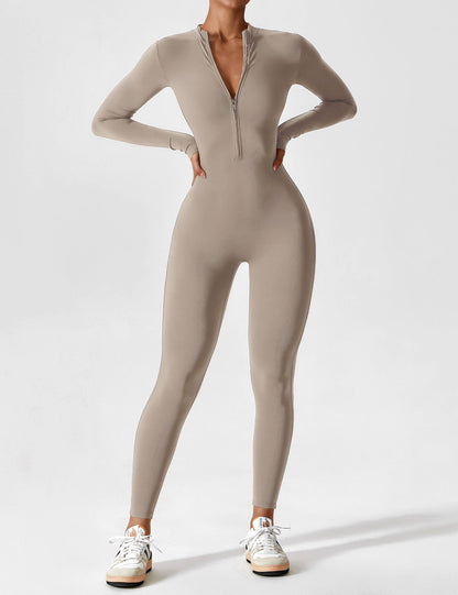 Yeoreo Longsleeve Reißverschluss Jumpsuit