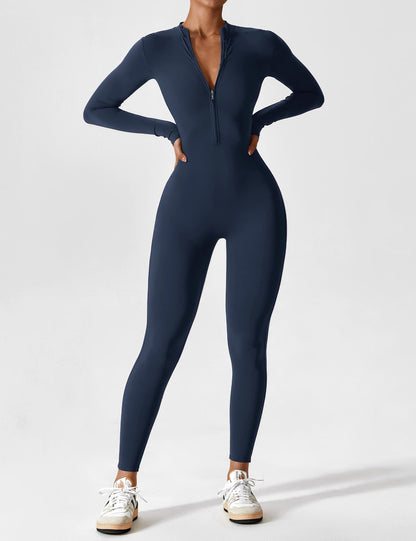 Yeoreo Longsleeve Reißverschluss Jumpsuit