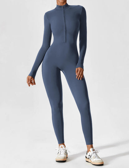 Yeoreo Longsleeve Reißverschluss Jumpsuit