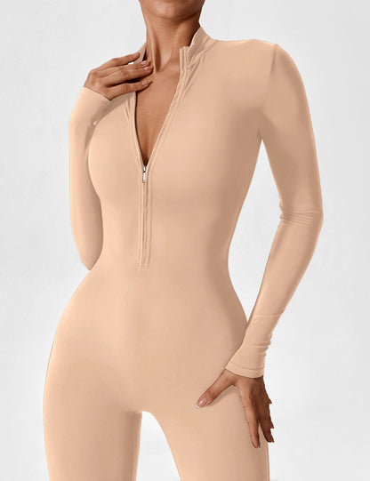 Yeoreo Longsleeve Reißverschluss Jumpsuit