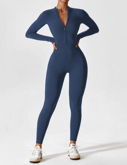 Yeoreo Longsleeve Reißverschluss Jumpsuit