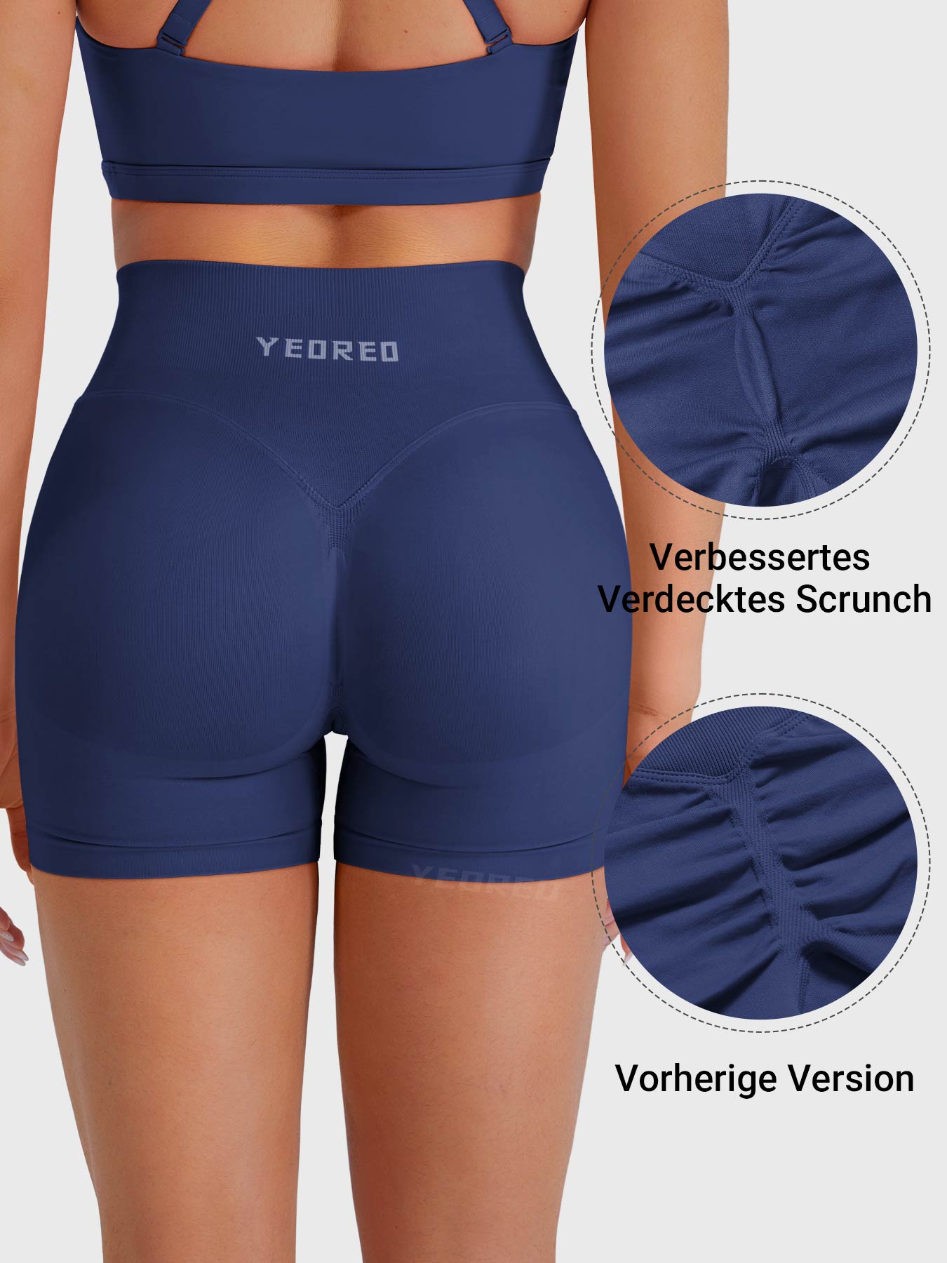 Yeoreo Baderiy 4,5" Verbesserte Nahtlose Shorts