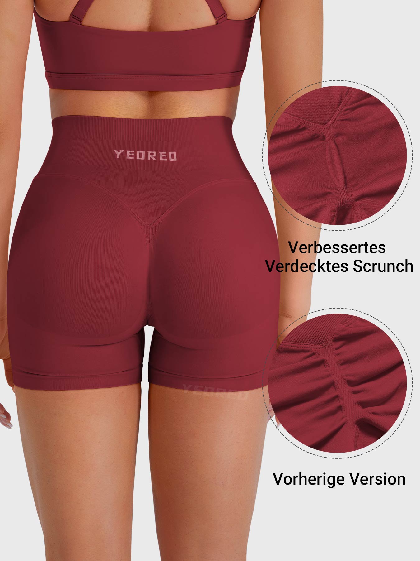 Yeoreo Baderiy 4,5" Verbesserte Nahtlose Shorts