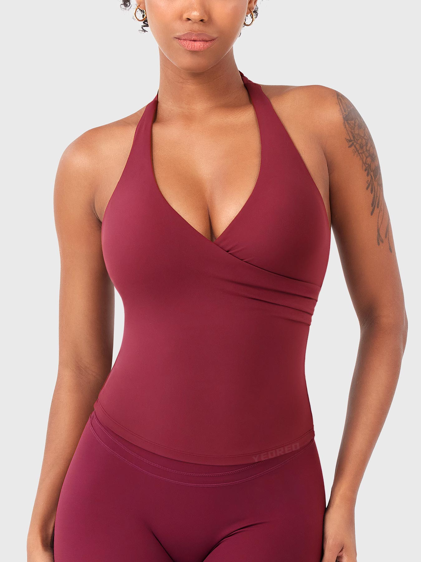 Yeoreo Elevine V-Ausschnitt Neckholder Tank