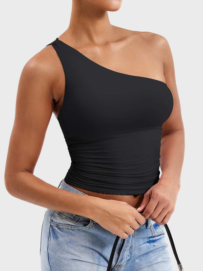 Yeoreo Fanciy Ein-Schulter Tank Top