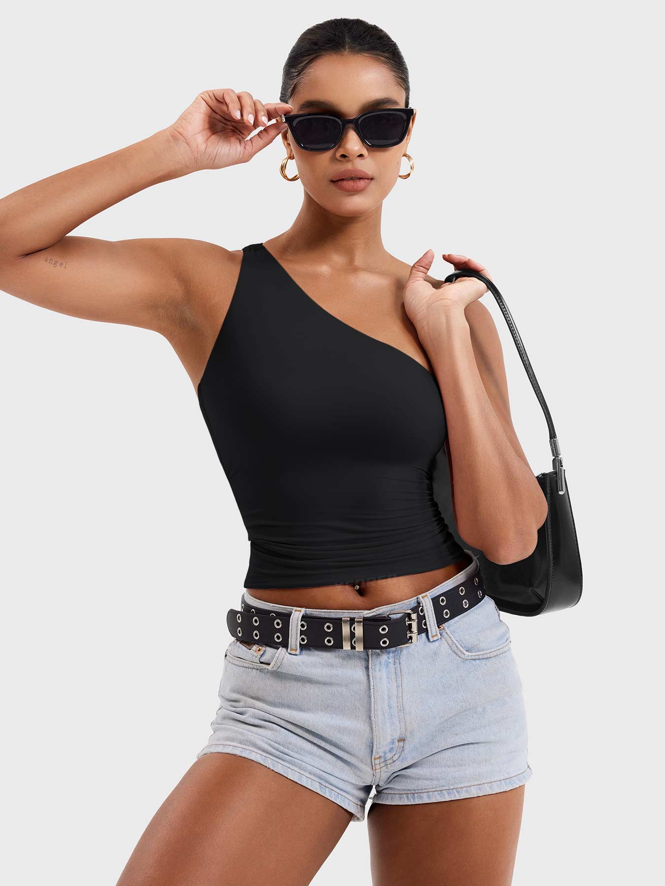 Yeoreo Fanciy Ein-Schulter Tank Top