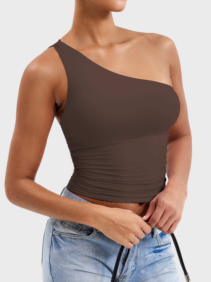 Yeoreo Fanciy Ein-Schulter Tank Top