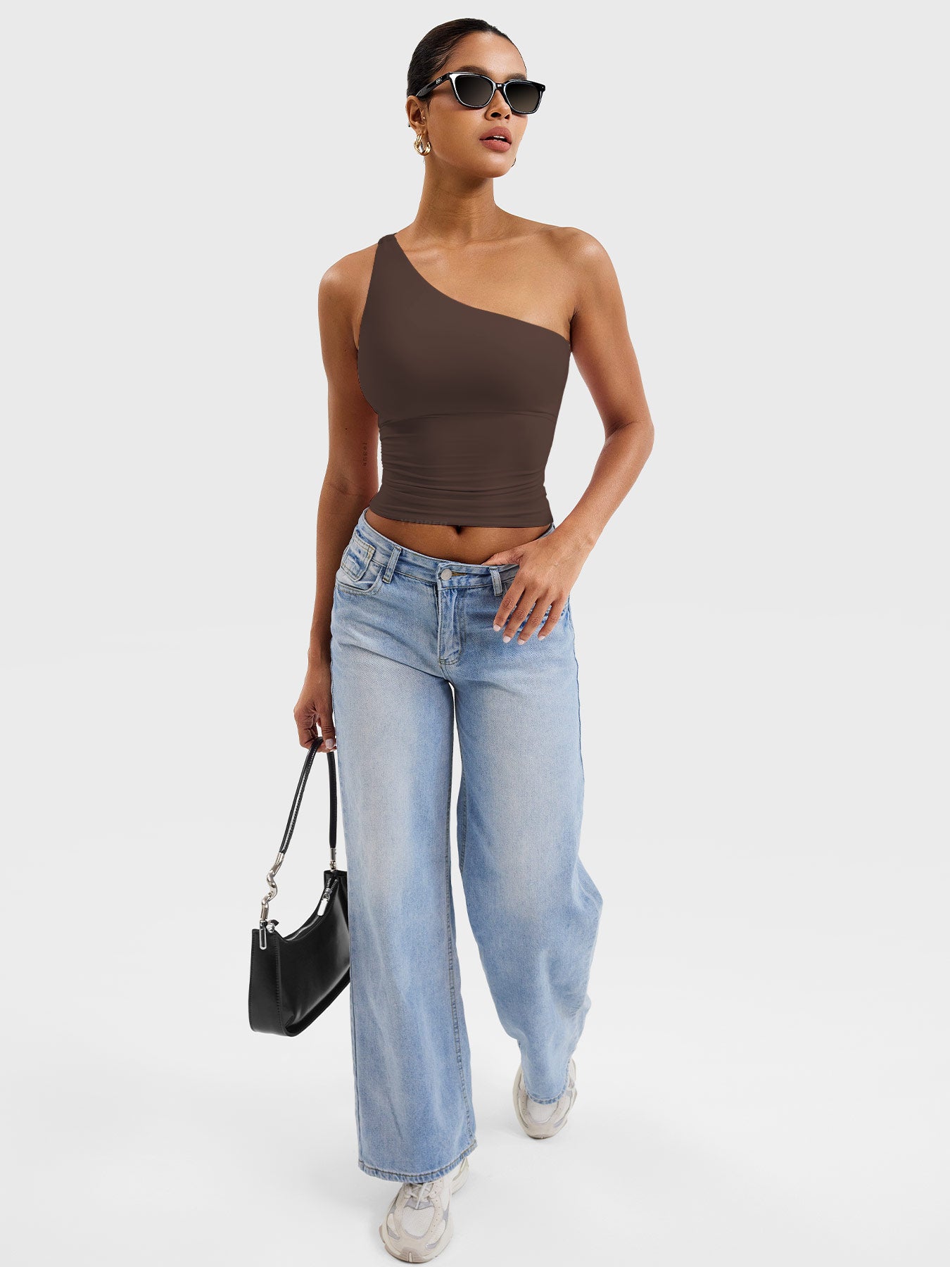 Yeoreo Fanciy Ein-Schulter Tank Top