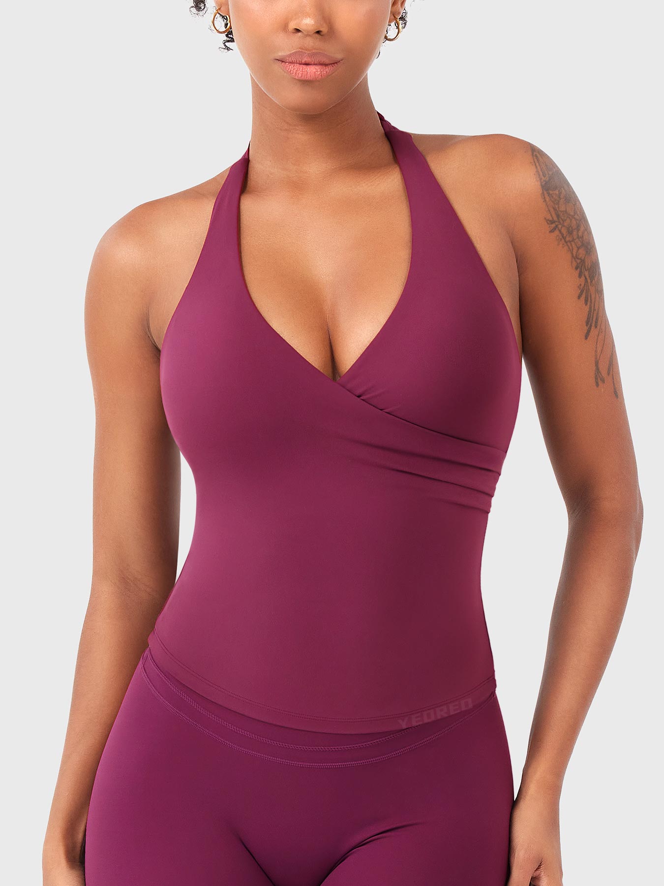 Yeoreo Elevine V-Ausschnitt Neckholder Tank