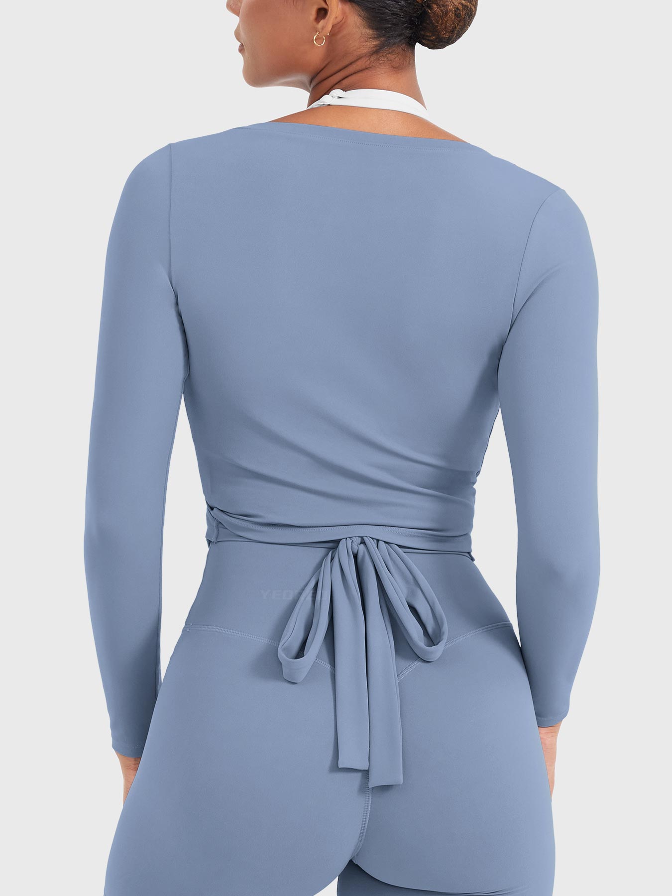 Yeoreo Michelie Langarm Ballett Wickel Top