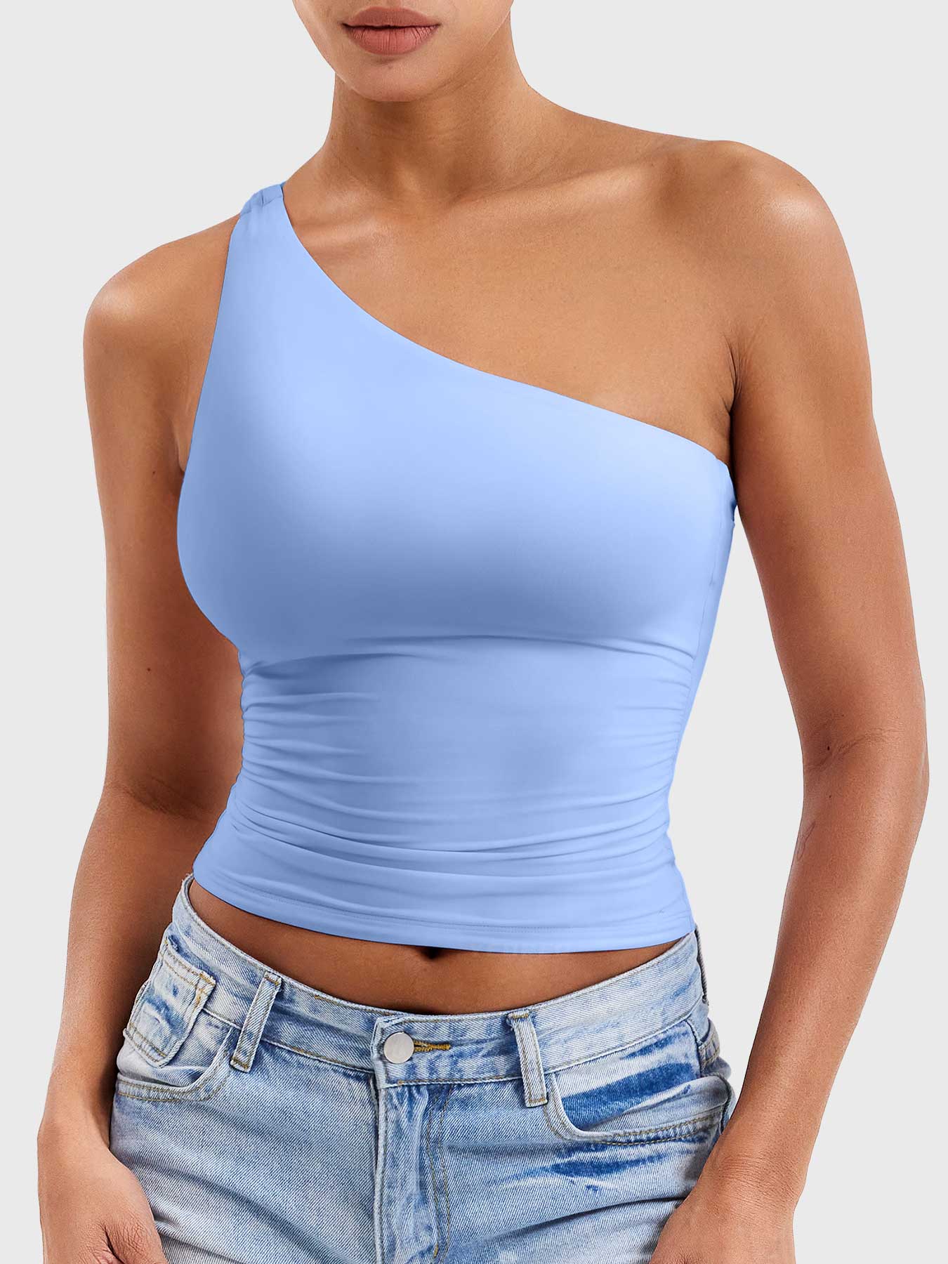 Yeoreo Fanciy Ein-Schulter Tank Top