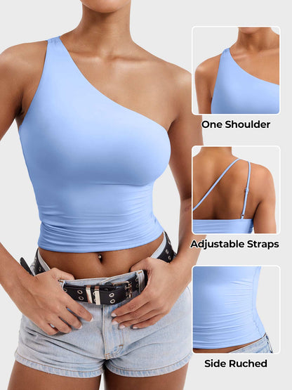 Yeoreo Fanciy Ein-Schulter Tank Top