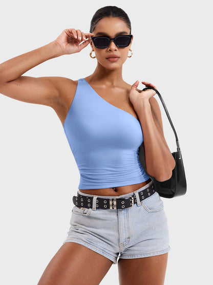 Yeoreo Fanciy Ein-Schulter Tank Top