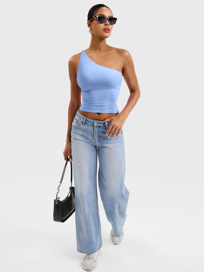 Yeoreo Fanciy Ein-Schulter Tank Top