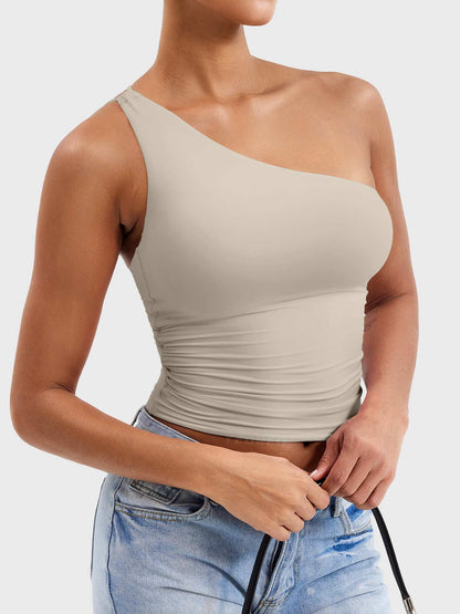 Yeoreo Fanciy Ein-Schulter Tank Top