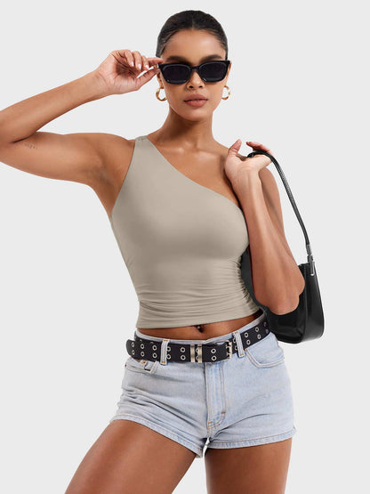 Yeoreo Fanciy Ein-Schulter Tank Top