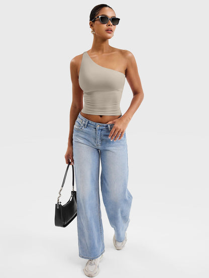 Yeoreo Fanciy Ein-Schulter Tank Top