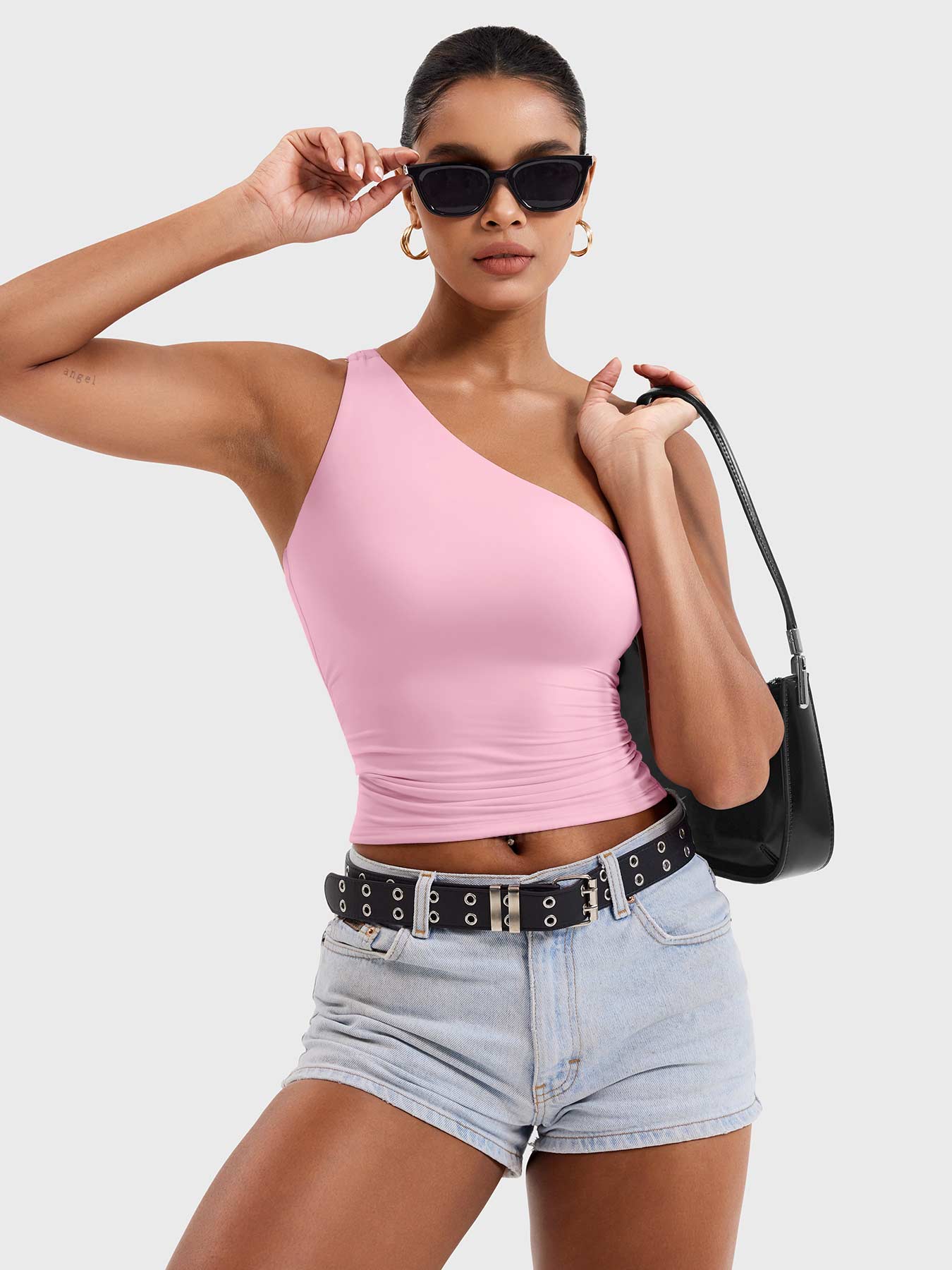 Yeoreo Fanciy Ein-Schulter Tank Top