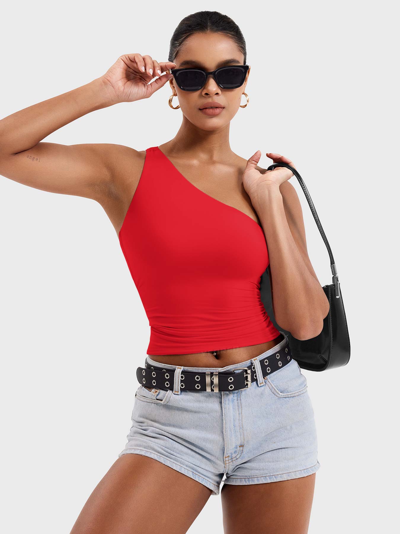 Yeoreo Fanciy Ein-Schulter Tank Top