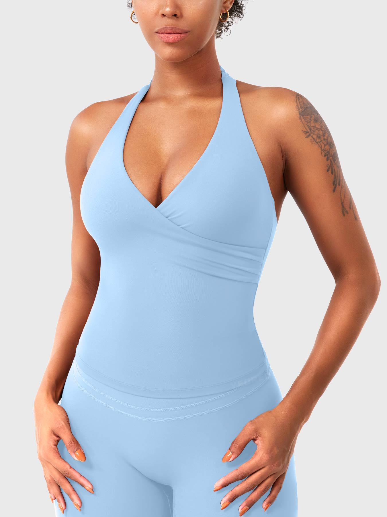 Yeoreo Elevine V-Ausschnitt Neckholder Tank