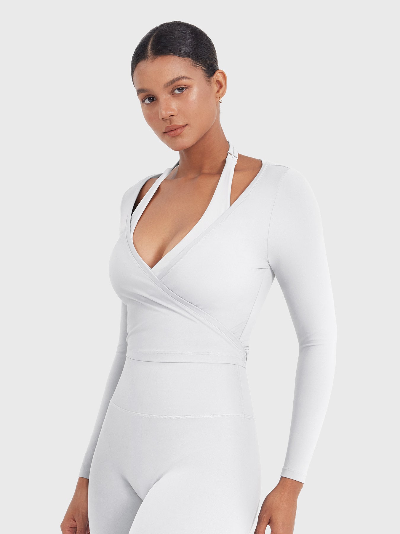Yeoreo Michelie Langarm Ballett Wickel Top