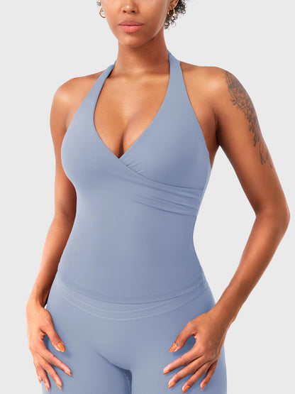 Yeoreo Elevine V-Ausschnitt Neckholder Tank