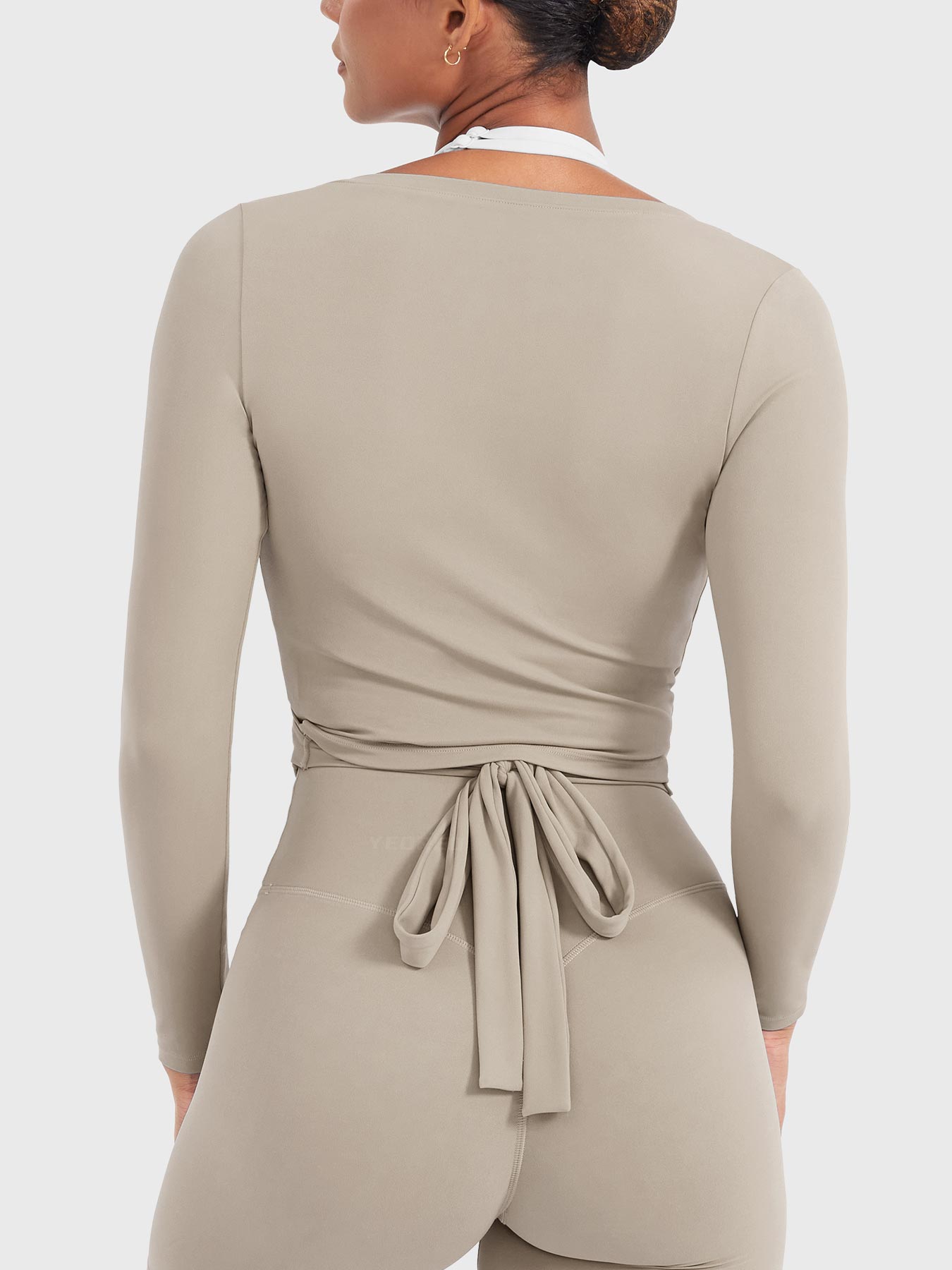 Yeoreo Michelie Langarm Ballett Wickel Top