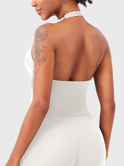Yeoreo Elevine V-Ausschnitt Neckholder Tank