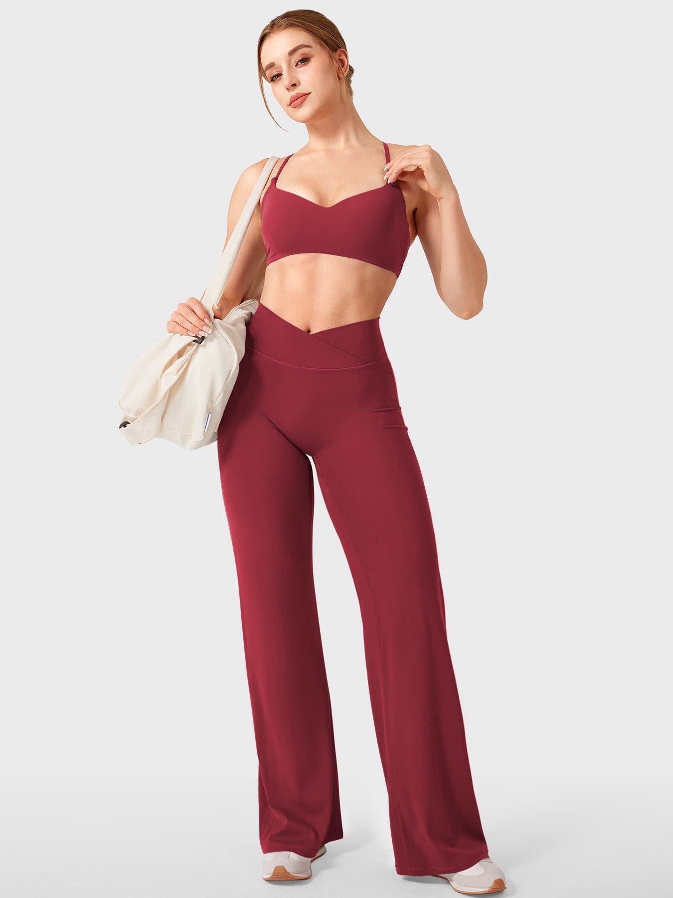 Yeoreo Eddiy 31,5" V-Taillenbund Leggings mit geradem Bein