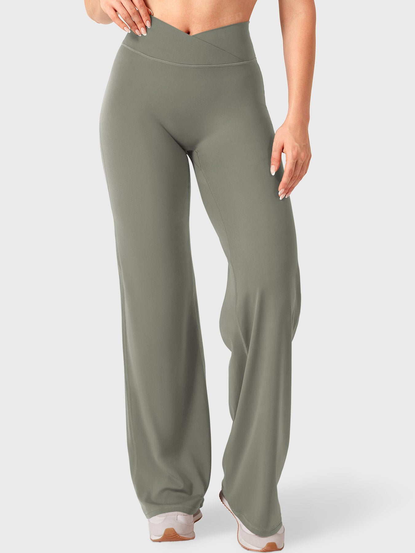 Yeoreo Eddiy 31,5" V-Taillenbund Leggings mit geradem Bein