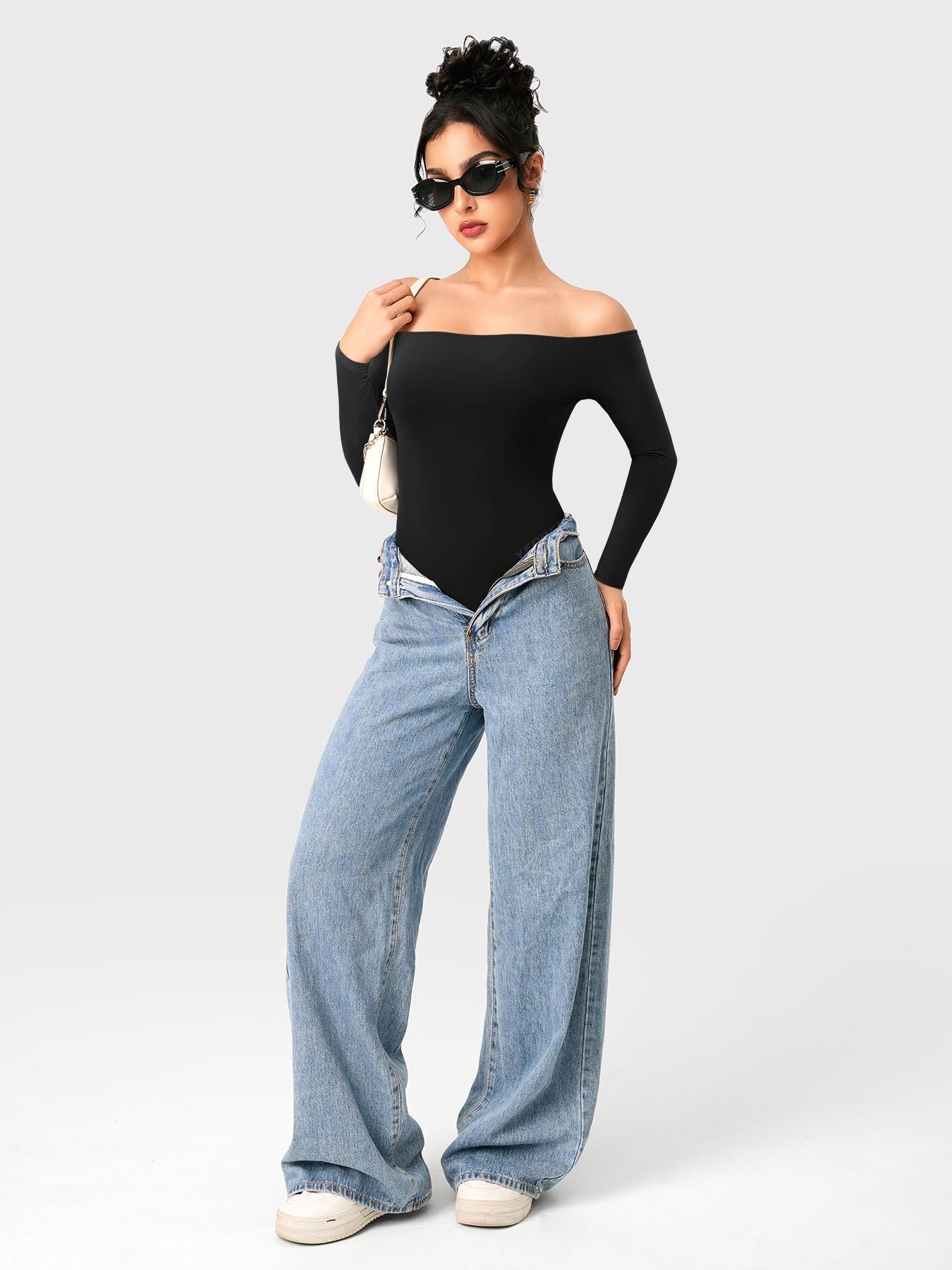 Yeoreo Dacrly Schulterfreier Bodysuit