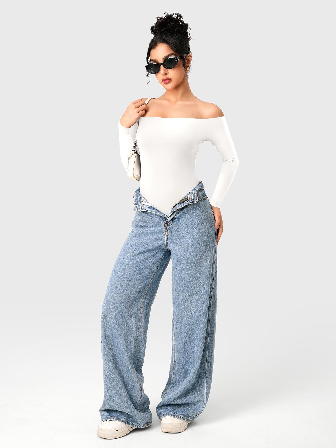 Yeoreo Dacrly Schulterfreier Bodysuit